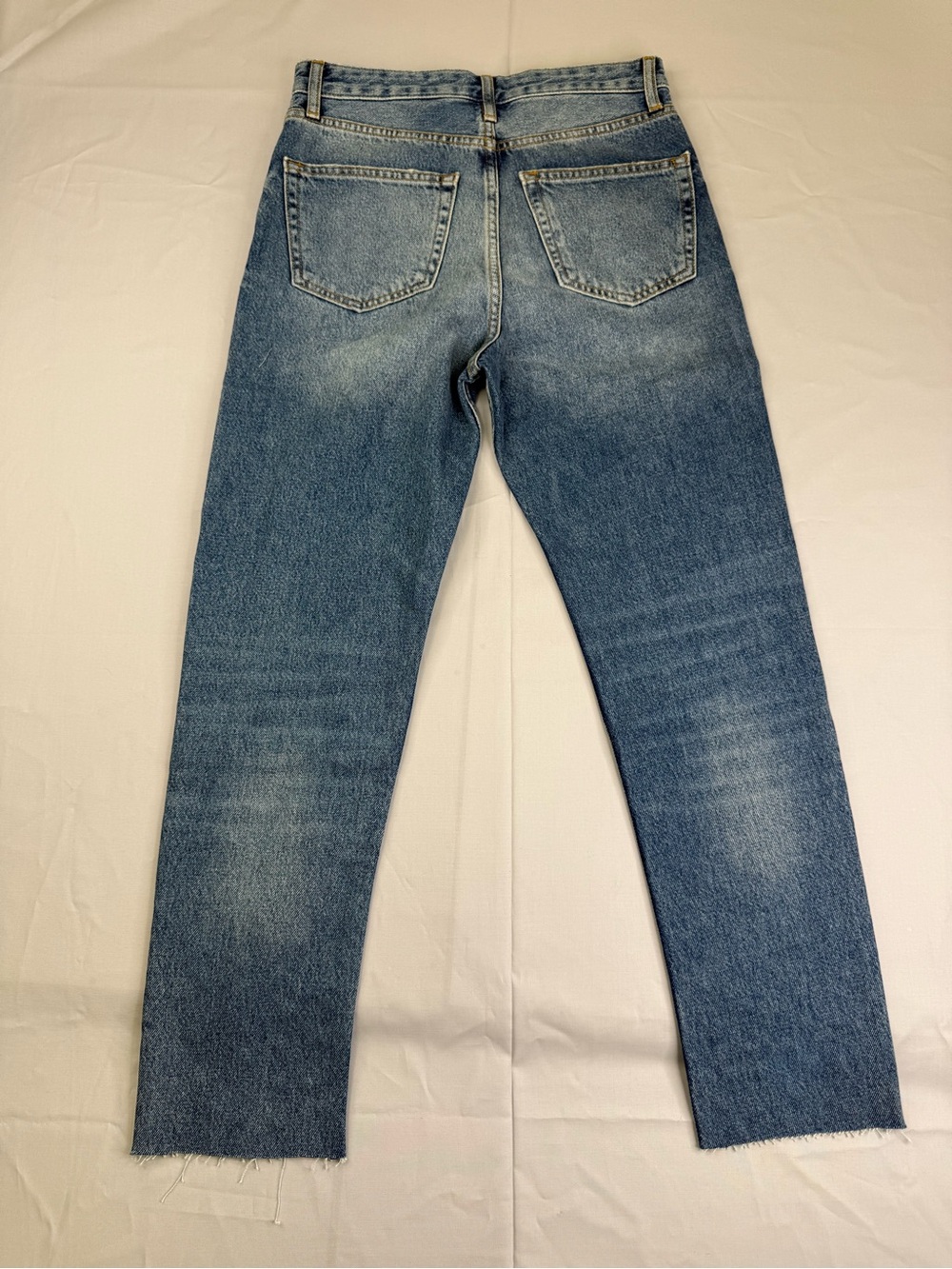 Zara Blue Straight-Leg Jeans with Stud Accents - Picture 2 of 6